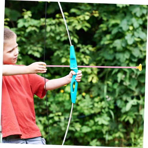 TOYANDONA Sturdy Plastic Suction Cup Arrows for Kids Toy Archery Set Bright Colors 6 Pieces