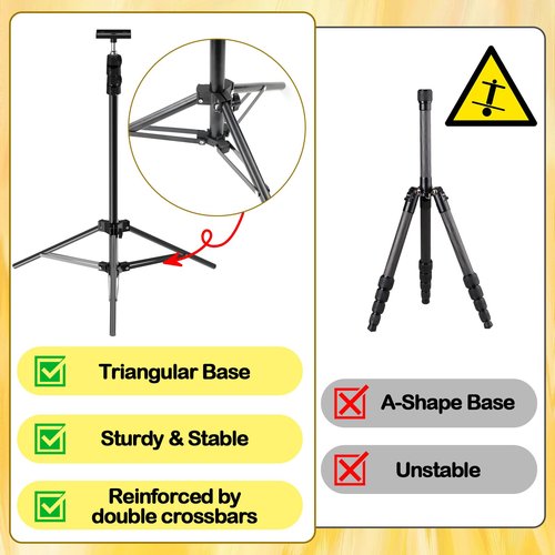 BQDQYBS Tripod Stand for Nex Playground Console, Perfect for Nex Playground Game System for Kids & Families, Adjustable Height Stable Holder for Viedo Games in Indoor & Outdoor