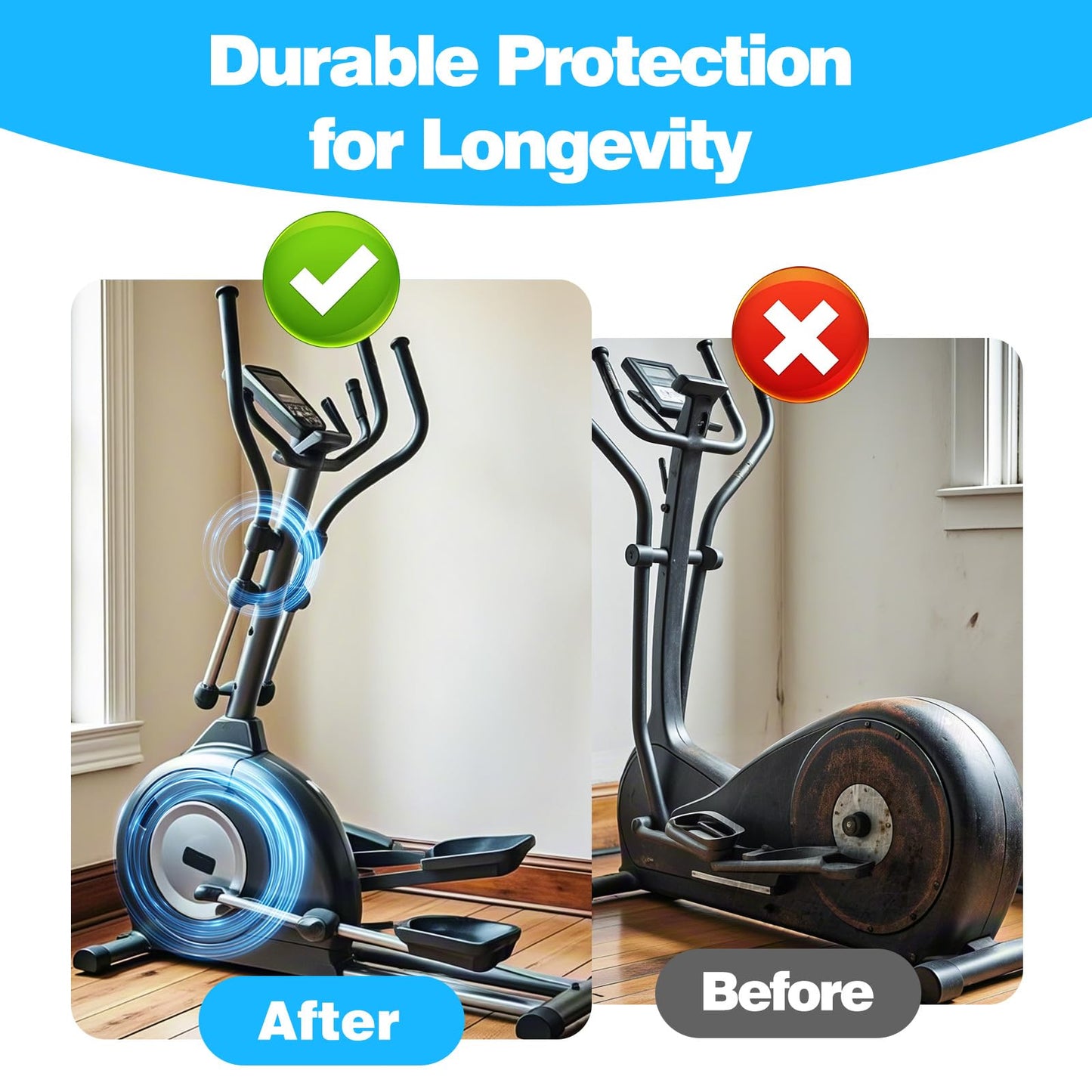 2 Pcs Elliptical Exercise Machine Lubricant, Lube Apply to Under Desk Ellipse Leg Exerciser for Home, Electric Seated Foot Pedal Exerciser, Reduce Nosie & Keep Machine Running Smoothly