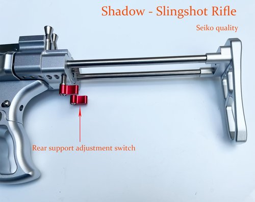 Professional Slingshot Rifle with Sight, High Precision Target Shooting, Aluminum Frame, 16mm Steel Shaft for Adult Hunting and Target Practice (Slingshot Rifle)