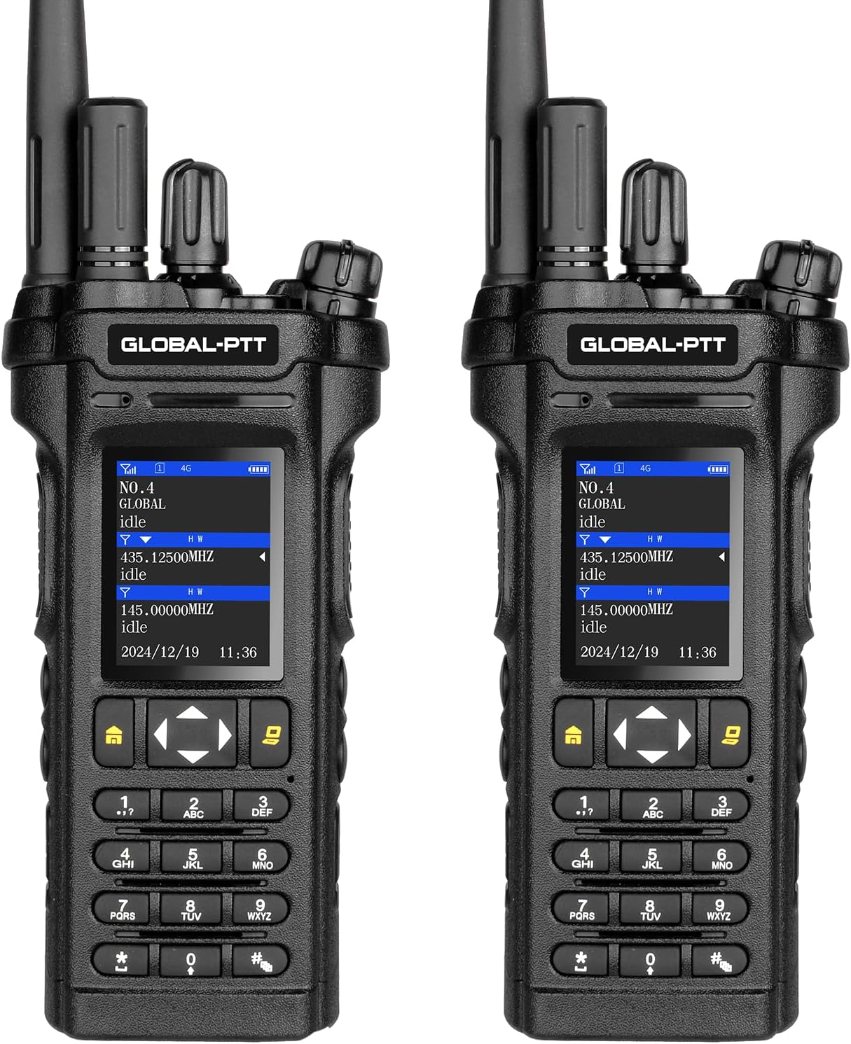 2-Pack 4G LTE PoC and Analog Two-Way Radios, Dual Band UHF/VHF 10w Power Unlimited Nationwide Range Walkie Talkie - Included 1-Year Data Plan (5288 Plus)