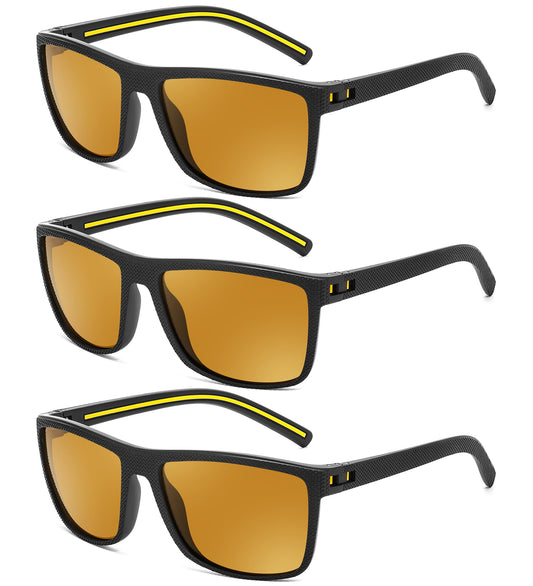 FEISEDY Polarized Sunglasses for Men and Women Lightweight Frame Sun Glasses with UV400 Protection for Driving Fishing B0301