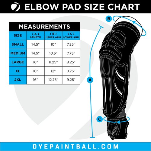 Dye Paintball Performance Elbow Pad (X-Large)
