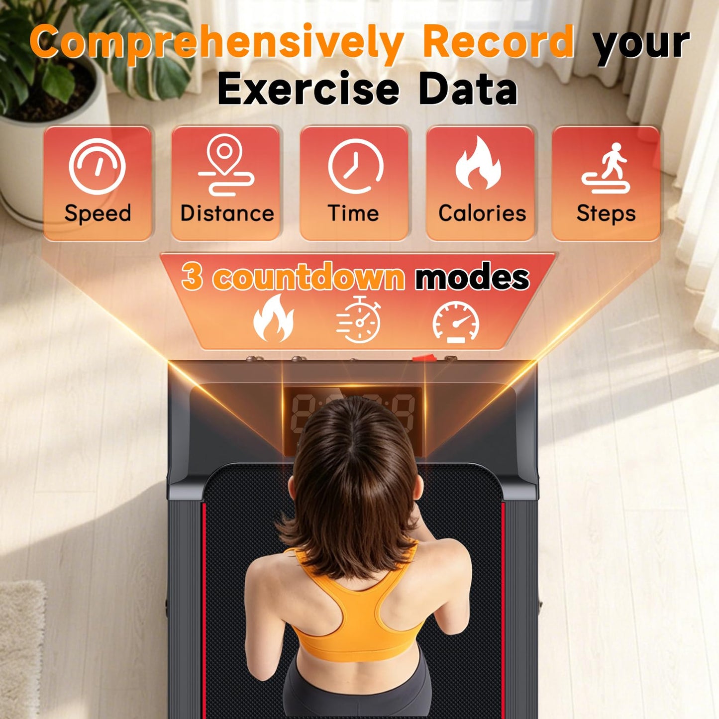 Joxir Walking Pad Treadmill with Incline, 7.5MPH Under Desk Treadmill for Home Office, 360 Lbs Capacity Portable Treadmills with Remote Control, Led Display