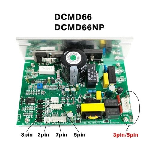 SQJZWOD Replacement DCMD66 DCMD66NP Treadmill Controller Endex DCSD57 Treadmill Control Board Circuit Board .Compatible with BH BH6435 G6515C G6448N(Replace 90-230V 5pin)