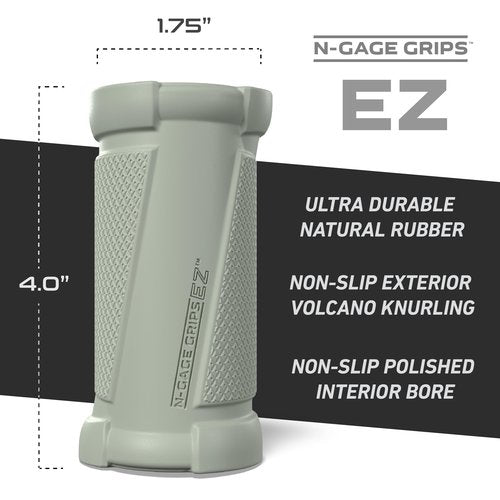 New Growth N-Gage Grips EZ | Angled Barbell Grip | Transform Any Bar Into a Customizable Specialty Bar | Reduce Joint Stress | Optimize Joint Alignment | Help Improve Form | Increase Force Production