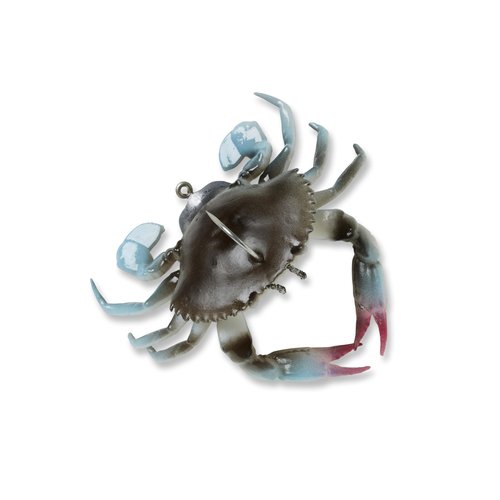 Savage Gear TPE 3D Crab Fishing Bait, 1 oz, Blue Crab, Durable TPE Composition, Fast Sinking, Lifelike Bouncing Action