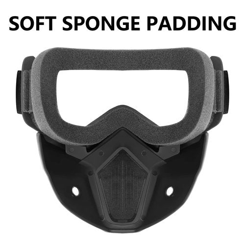 YScare Tactical Mask Compatible with Nerf Rival, Apollo, Zeus, Khaos,Atlas, & Artemis Blasters Rival Airsoft Mask,Black Detachable Masks with Goggles for Shooting Game Cycling Christmas Cosplay Party…