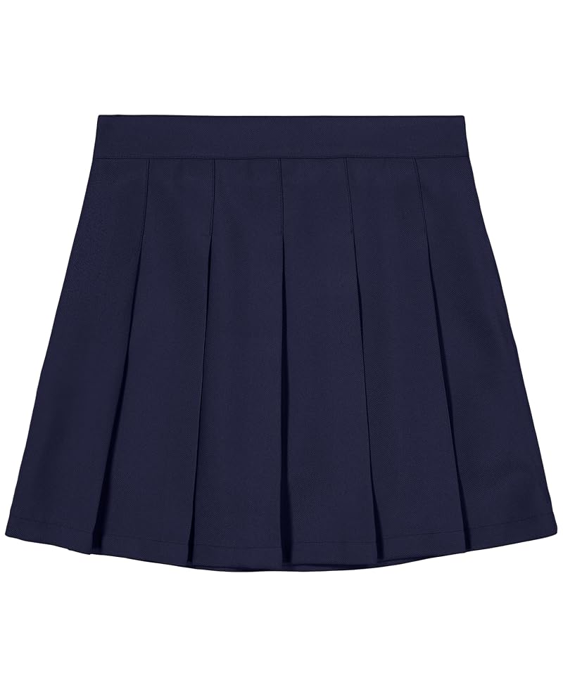 Izod Girls' School Uniform Knit Waistband Skort with Pockets, Navy 976+16