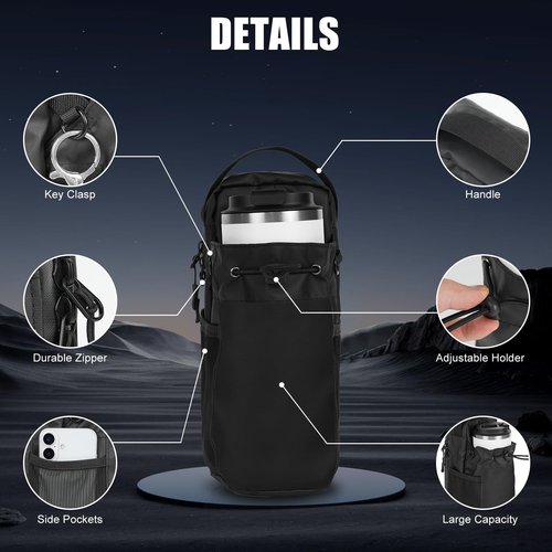 LapinHani Magnetic Gym Bag, Magnetic Gym Bag for Men and Women, Gym Crossbody Bag for Gym, Hiking, Sports and Outdoor Activities