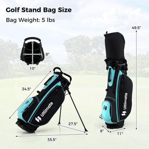 ULTIMATE Women's Complete Golf Clubs Set w/Stand Bag, 460CC #1 Driver, #3 Fairway, Hybrid, #5#6#7#8#9#P #S Irons, Putter & Headcovers, Womens Golf Clubs Full Set - Right Handed (Green)