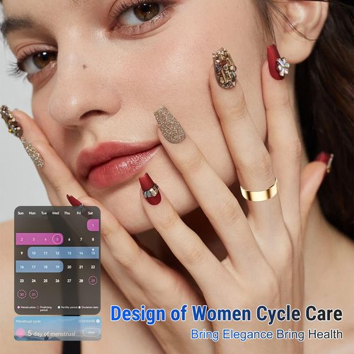 YULUCKGO Smart Ring Sleep Monitoring Fitness Tracker for Women