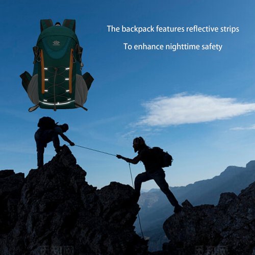 Newsty 35L Hiking Backpack, Camping Backpack for Adventures, Purple