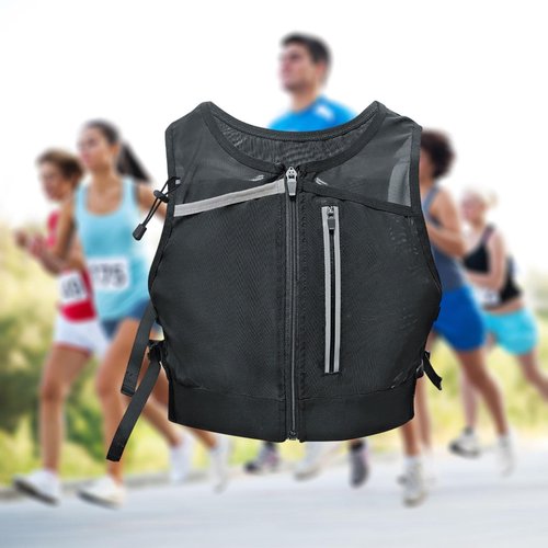 Menolana Running Vest Chest Bag High Visibility Running Gear Reflective Straps Sports Bag for Climbing Cycling Bicycle Riding Jogging