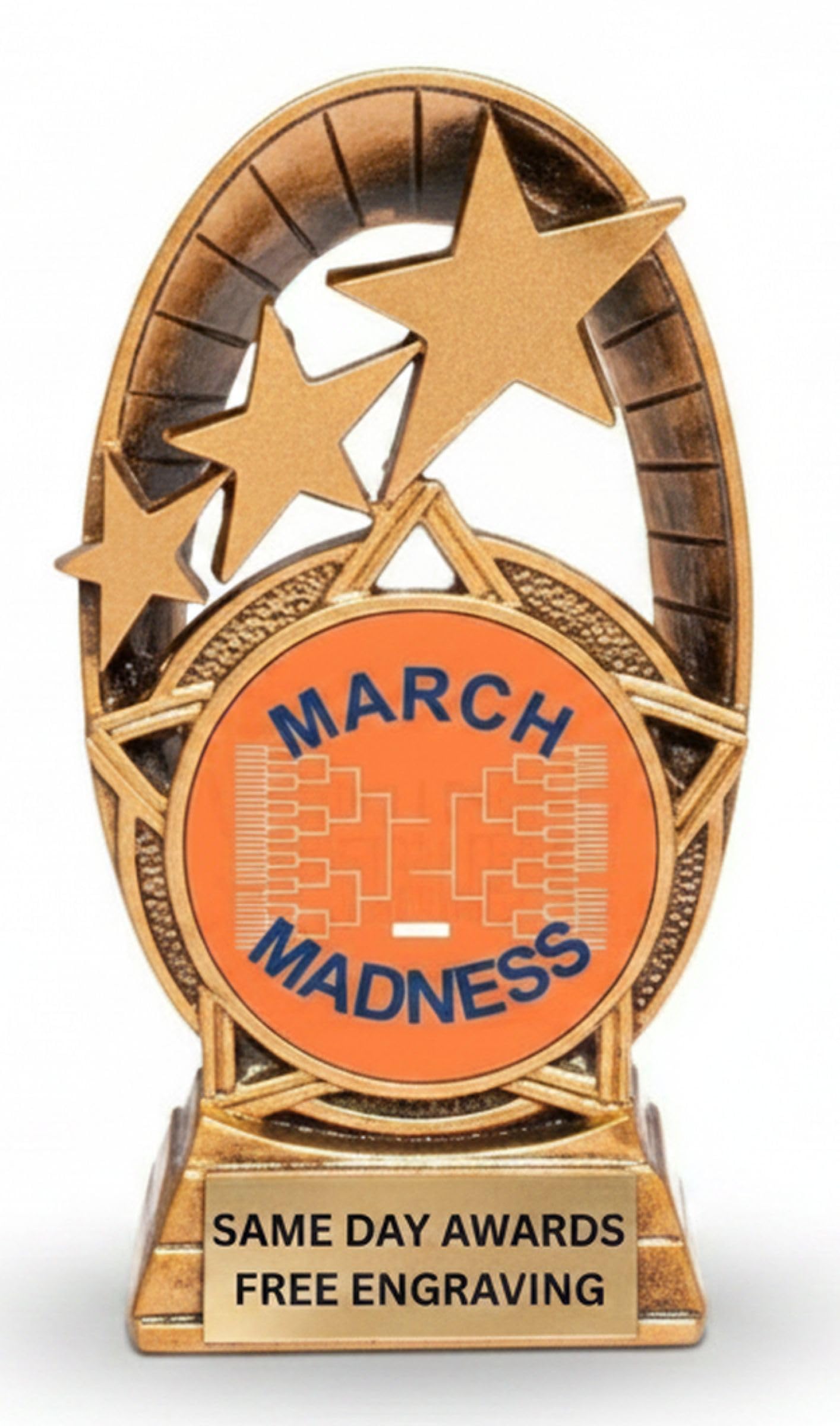 Same Day Awards March Basketball Madness Trophy