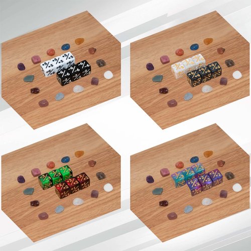 56 Pieces MTG Counter Dice Set in 8 Colors, 48 Pieces Magic The Gathering Life Counters Tokens Dice Set and 8 Pieces D20 for MTG, TCG, Cards Gaming Accessories