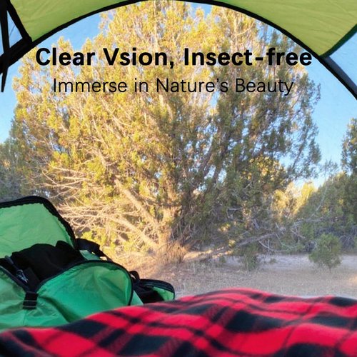 Akiky Pop Up Mosquito Tent for Camping,1 Person Camping Tent with Bug Screen Tent,Mosquito Net Foldable Portable for Adults Kids (ArmyGreen)