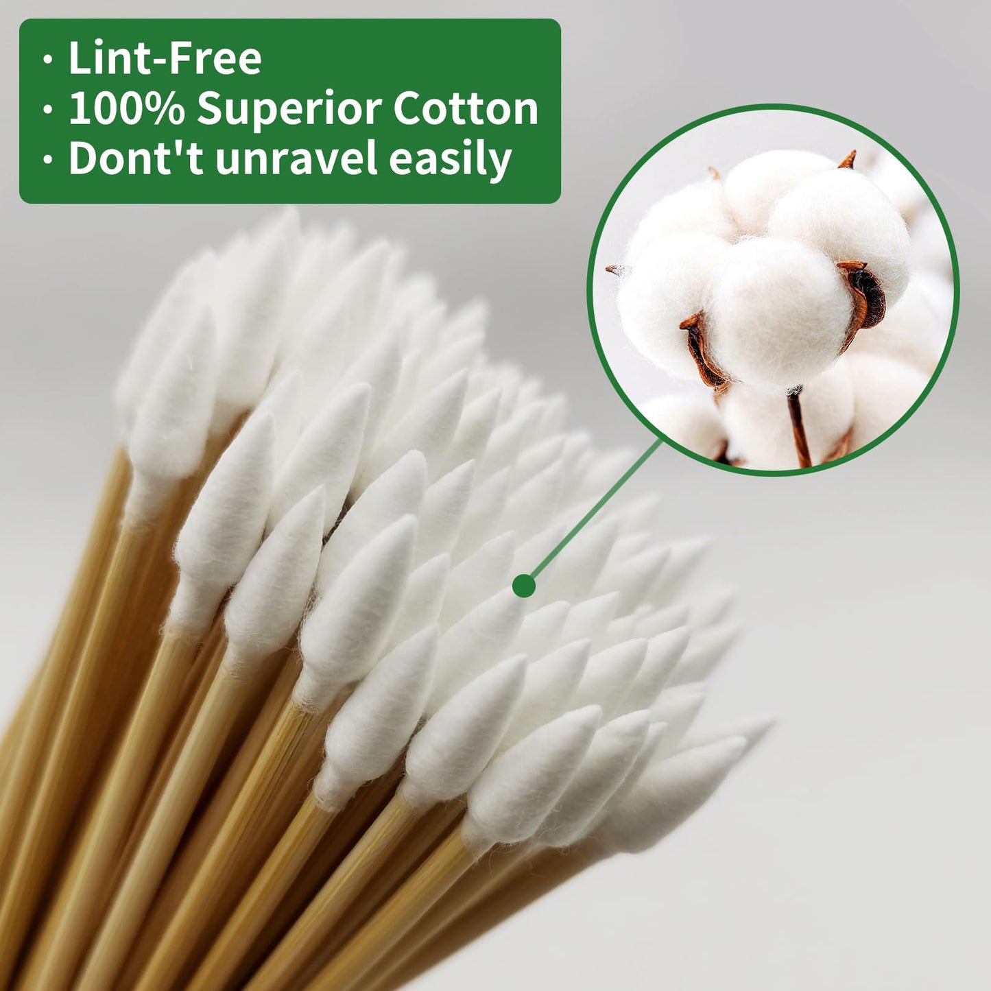 ILANSIN 1300PCS Gun Cleaning Kit - 1000PCS Patches + 300PCS Swabs, 2"x2" Rags, 6" Long Cotton Swabs for 9mm & All Calibers