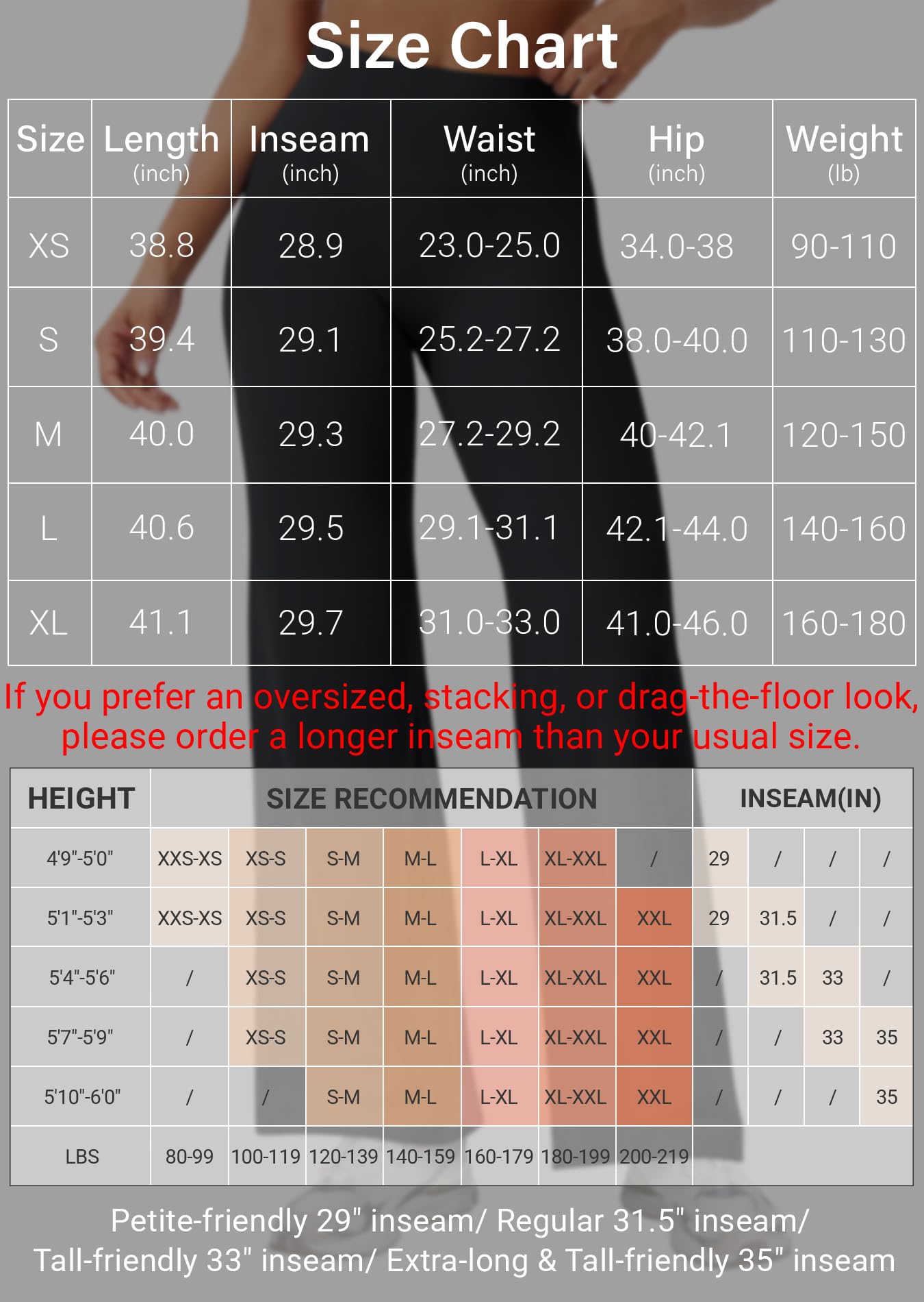 YEOREO Workout Leggings Womens No Front Seam Straight Leggings 29" High Waist Buttery Eddiy Gym Yoga Pants Navy Blue L