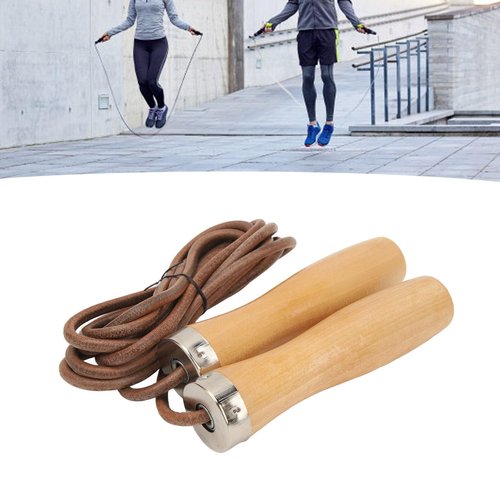 Skipping Rope, Wooden Handle Fitness Skipping Rope Exercise Skipping Rope for Fitness Workouts Fat Burning Exercises Boxing