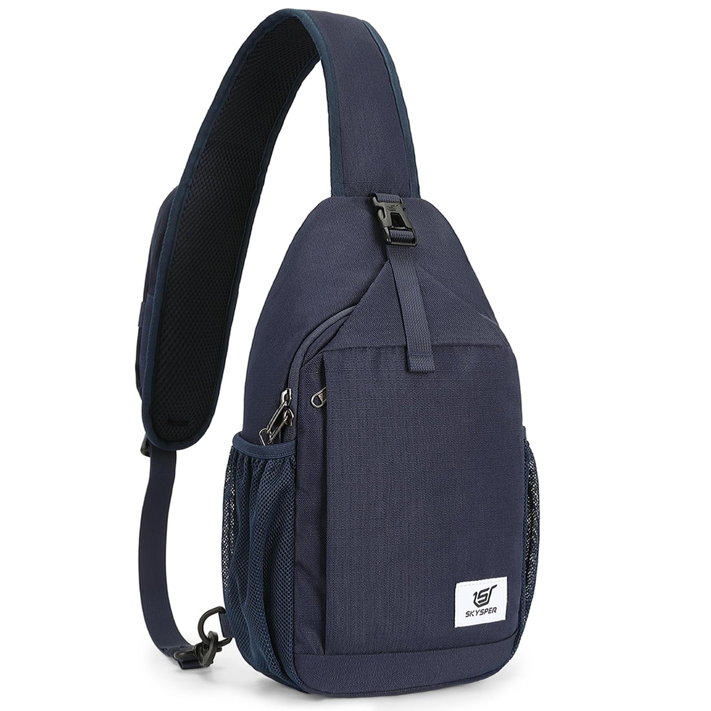 SKYSPER Sling Bag RFID Cross Body Bag Recycled Crossbody Backpack Travel Daypack(Blue)