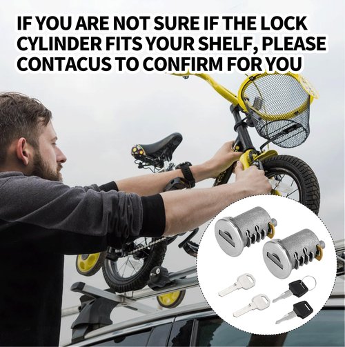 Lock for Yakima, 2 Pack Lock Cores SKS Car Roof Rack System Components Replacement for Yakima