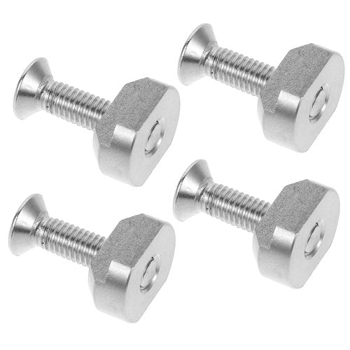 BESPORTBLE Surfboard Hardware 4pcs Stainless Steel Hydrofoil Nuts Sliding Nut t Track Bolts for Marine Use