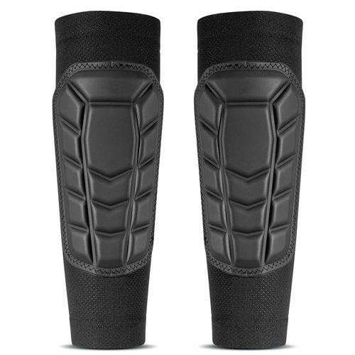 Aegicormy Professional Grade Protective Sleeve Soccer shin Guards, breathableand Comfortable, and are Protective Gear for Kids, Teens and Adults (B- Black, M-Youth Size: Weight 35-50kg/77-110lbs)