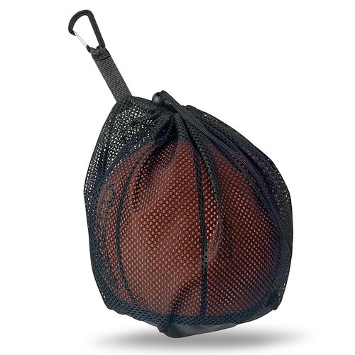 Single Mesh Ball Bag with Zipper Pocket, Drawstring Volleyball Bag, Basketball Bag, Soccer Ball Bag Storage for Carrying Basketball, Volleyball, Football and Water Polo