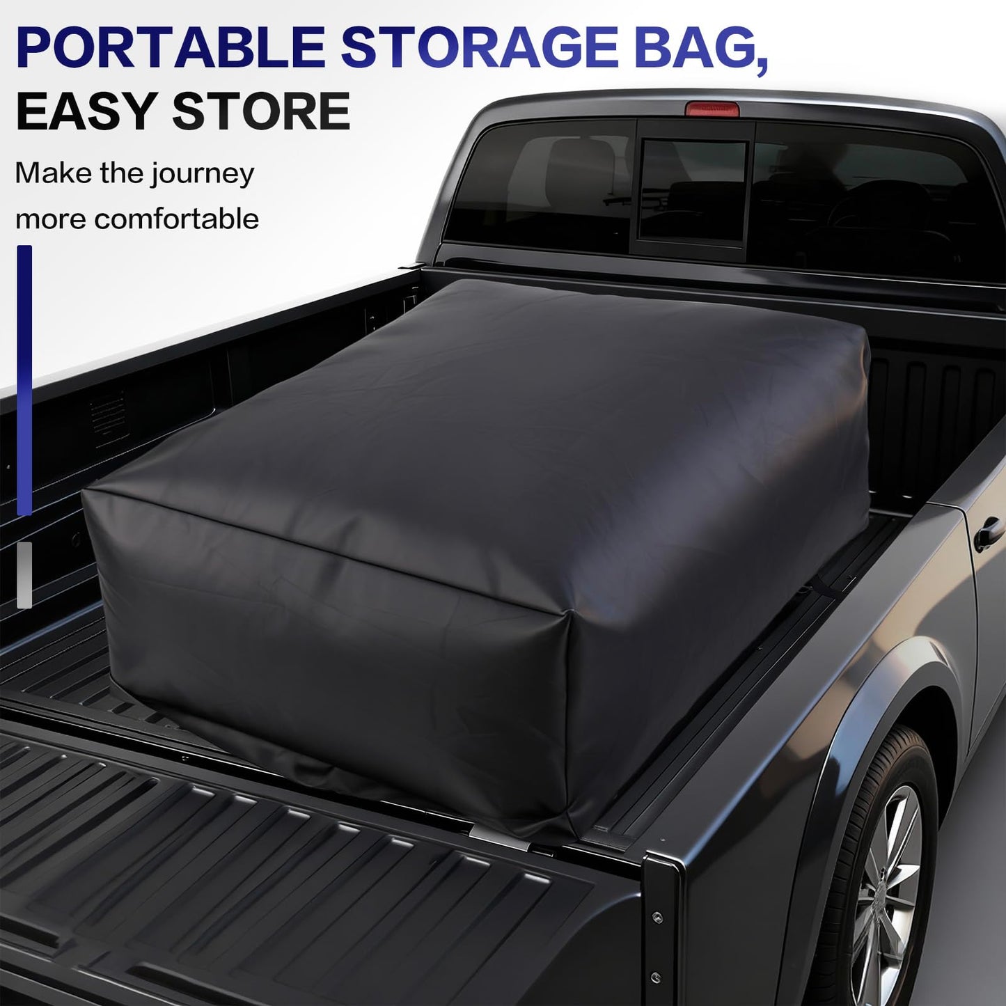 WODHMIEY Truck Bed Cargo Bag,Waterproof 1000D Oxford Fabric Car Roof Bag