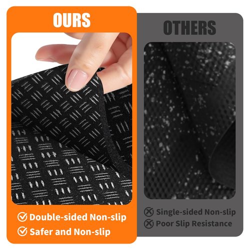 6pcs Treadmill Mat Pads,4x4 Inch Silicone Treadmill Mat,Double-Sided Non-Slip Walking Pad Mat,Shock-Absorbing Exercise Equipment Mat,Suitable for Treadmills, Elliptical Machines, Exercise Bikes