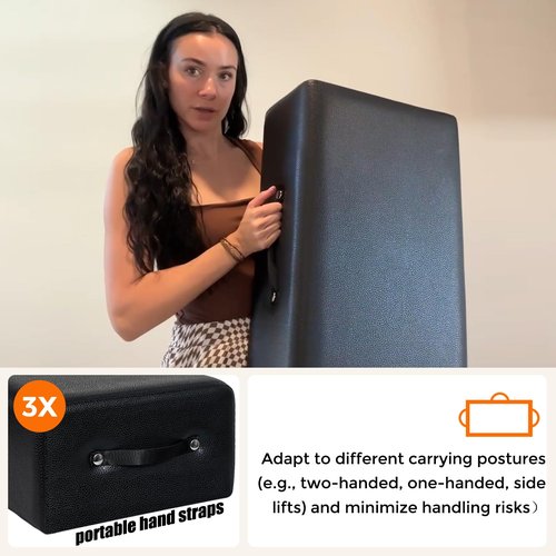 Pilates Sitting Box for Pilates Reformer - JIRTEMOT Pilates Reformer Box for Home Gym and Studio Use, Pilates Accessory for Exercises