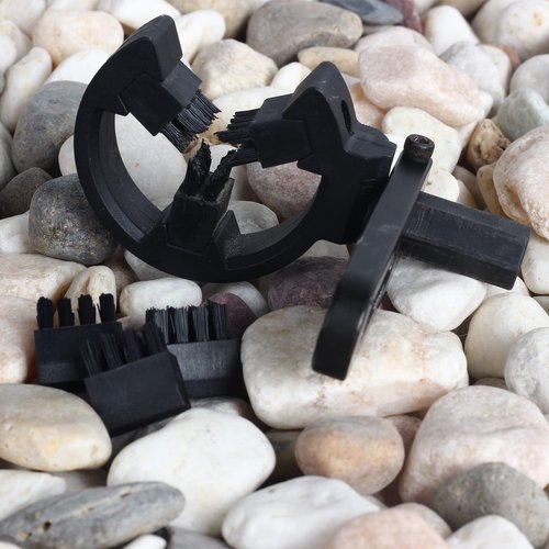 FENJANER Archery Arrow Rest with 3Pcs Replacement Brush -Whisker Brush Biscuit Arrow Rest Left and Right Hand for Compound Bow & Recurve Bow Hunting Shooting