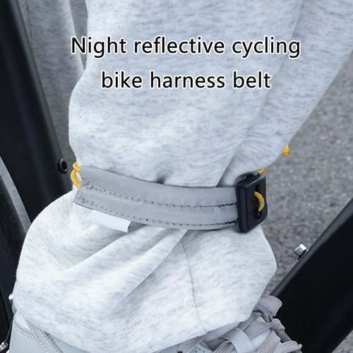 ohohulo 2pcs Bikes Ankle Leg Strap Pant Band Clip Strap Wrist Ankle Bind Band Adjustable Arm Band Reflective Trouser Strap