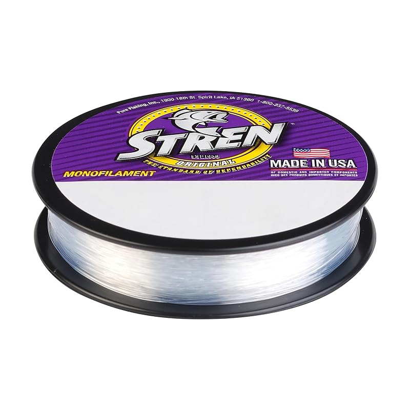 Stren Original Monofilament Fishing Line - 6 lb (2.7 kg) 0.009in Clear/Blue Fluorescent 100 yd Variation