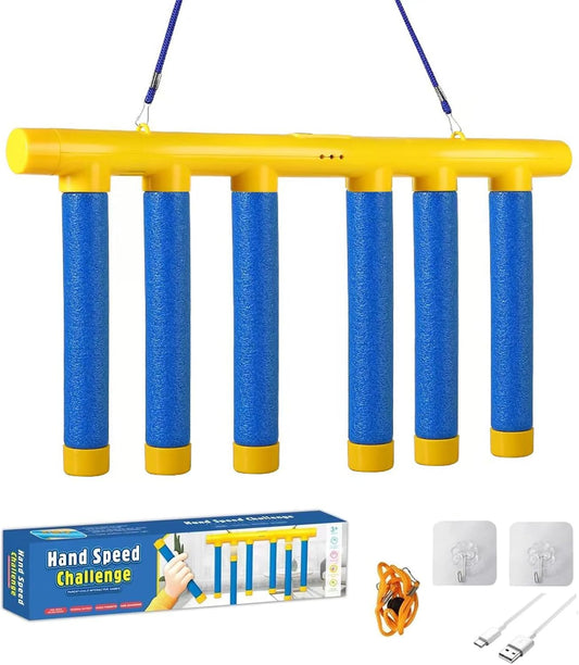 2025 Upgrade Reflex Challenge Game,Throwing Stick Game,Hand Eye Coordination Training Toy,Hand Challenge,Adjustable Speed Catching.