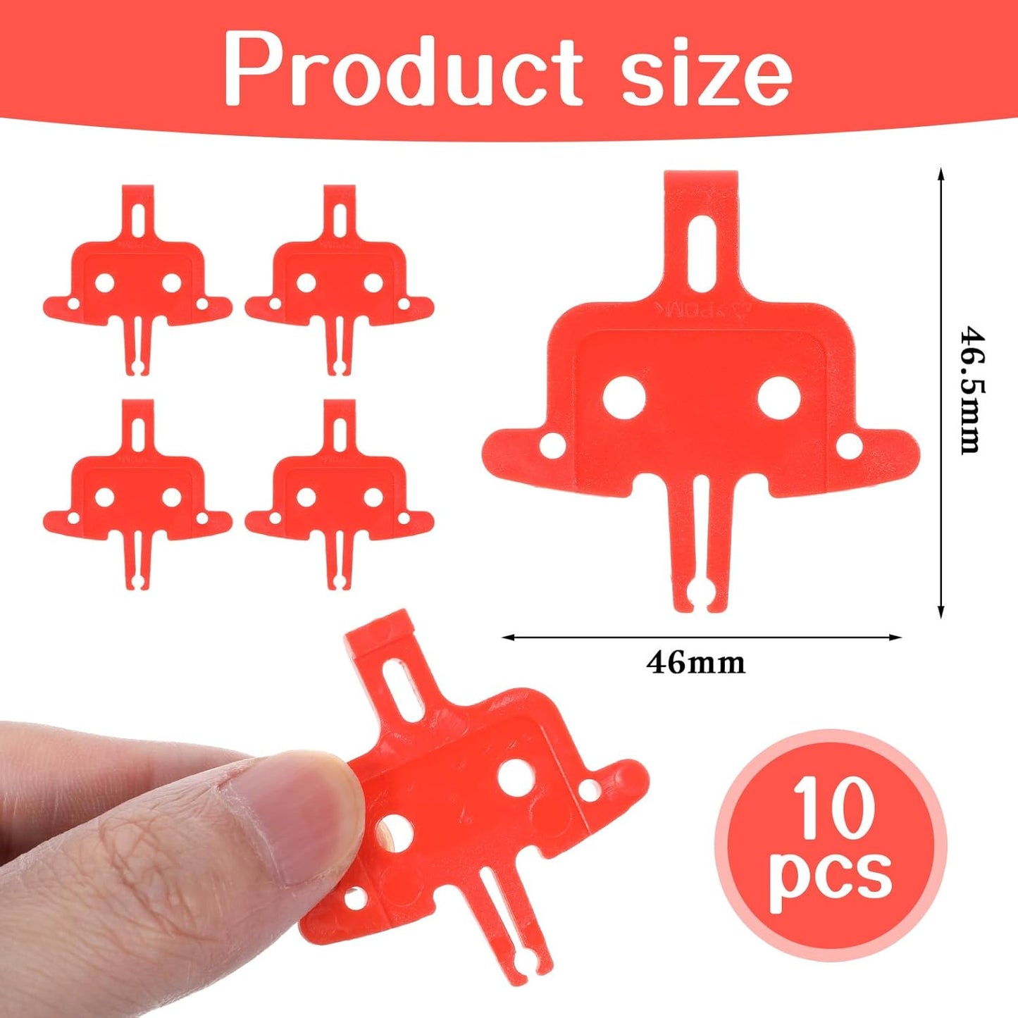 10 Pcs Bicycle Brake Pads Spacer Bicycle Hydraulic Disc Bike Brake Pad Spreader Insert Repair Tools for MTB Road Bike