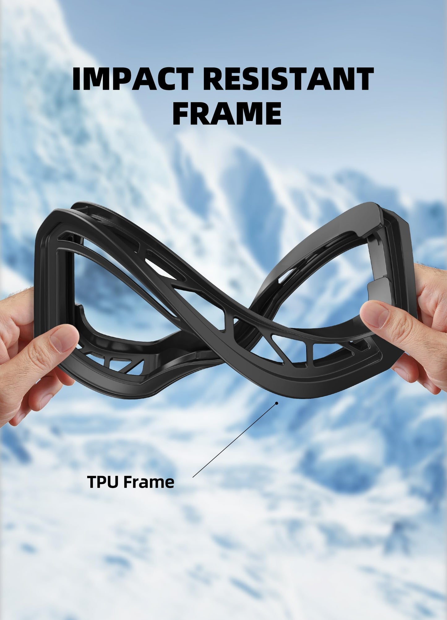 Innerking Ski/Snowboard Goggles SGS Approved for Men Women & Youth - OTG Snow Snowboard Skiing Goggles Anti Fog - 100% UV Protection