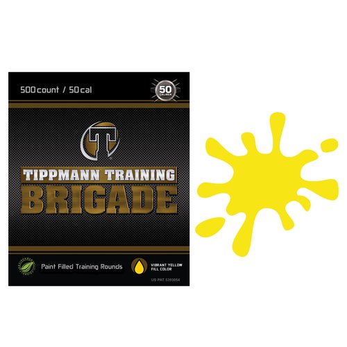 Tippmann Menace 50cal Paintball Pistol Bundle with 7rd Mag, 30ct 12g CO2 Cylinders and 500ct Paintballs