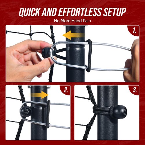 Patiassy 7x4 FT Volleyball Rebounder Net - 90° Foldable Angle & Sturdy 4x7 Base, Adjustable Bounce Back Trainer for Volleying/Bumping/Spiking Practice