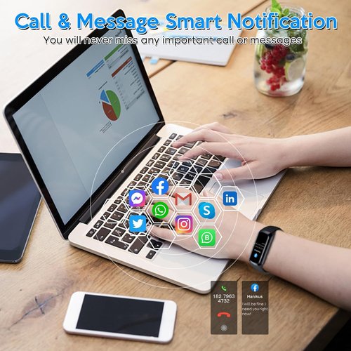 Fitness Tracker,2025 Smart Watch with Blood Pressure Heart Rate & Sleep Monitor IP67 Waterproof Step Calorie Counter Pedometer Fitness Activity Watch for Men Women Android iOS Phone (Black)