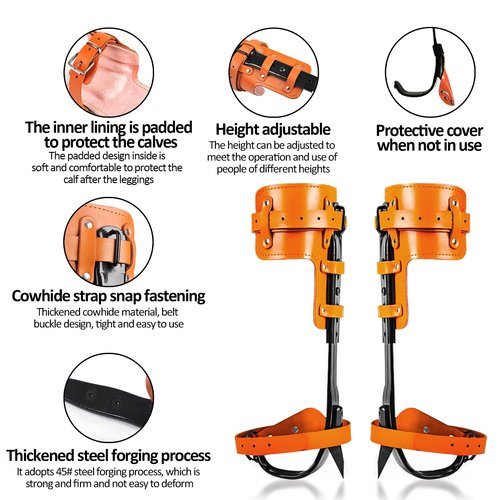 Esayendder Tree Climbing Spikes, Tree Climbing Gear Set, for Logging, Tree surgen