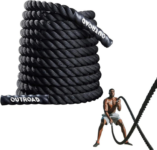 1.5" Diameter 30ft Battle Rope Battle Ropes for Exercise Workout Rope Exercise Rope Battle Ropes for Home Gym Heavy Ropes for Exercise Training Ropes for Working Out