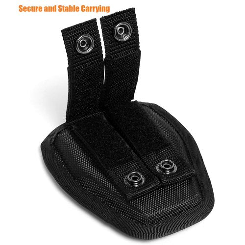 TACNEX Quick Release Cuff Case, Fits Standard Handcuffs Duty Belt Cuff Holder MOLLE Pouch Sheath for Police Law Enforcement Prison Guard (Ballistic Nylon)