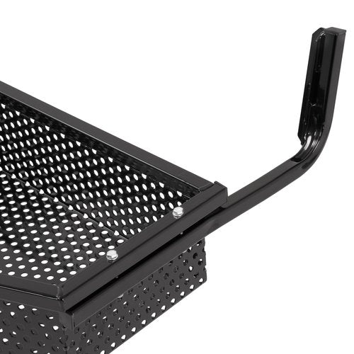 WUTIST Front Cargo Basket Compatible with Icon/Advanced EV Golf Cart W/Mounting Brackets Black Steel Powder Coated Storage Basket