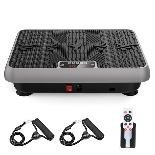 Teclor Premium Vibration Plate for Lymphatic Drainage, Weight Loss, Whole Body Workout Power Vibration Plate, Shake Plate,Home Gym Fitness Equipment,Grey