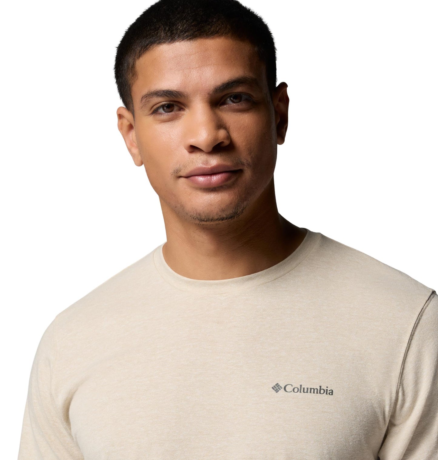 Columbia Men's Thistletown Hills Short Sleeve T-Shirt, Ancient Fossil Heather, Large
