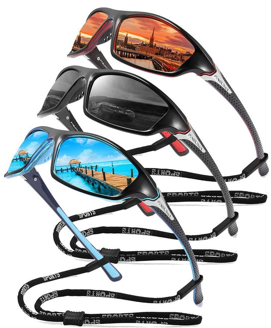 FAGUMA Sports Polarized Sunglasses For Men Cycling Driving Fishing UV400 Protection