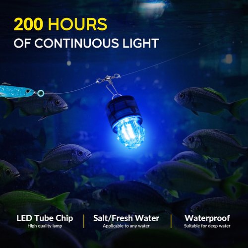 QualyQualy 6pcs LED Fishing Lures Deep Drop Fishing Lights Underwater Flasher Lights Bass Halibut Walleye Lures Attractant (Diamond Style-6packs)