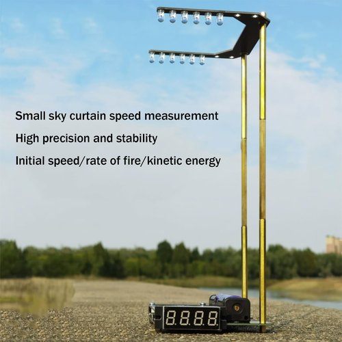 WIKINK Ballistic Precision Chronograph, High Precision Chronograph, Initial Speed/Rate of Fire/Kinetic Energy, Slingshot Bullet Bow Arrow Velocity Meter Measurement Tool